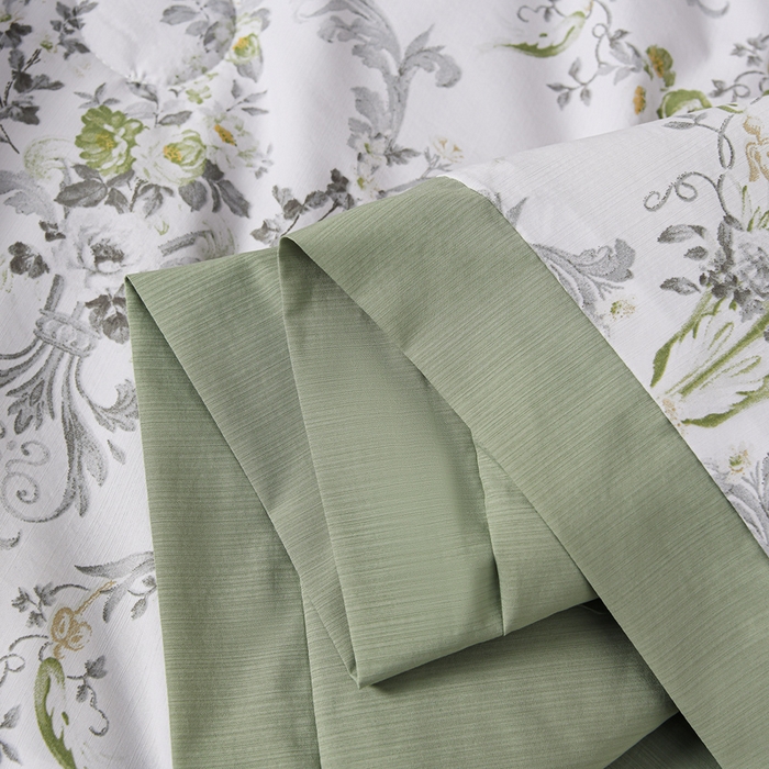 91家纺网 家纺一手货源 找家纺 千嘻汇 2026新款水洗天丝真丝夏被四件套夏凉被空调被 罗漫绿