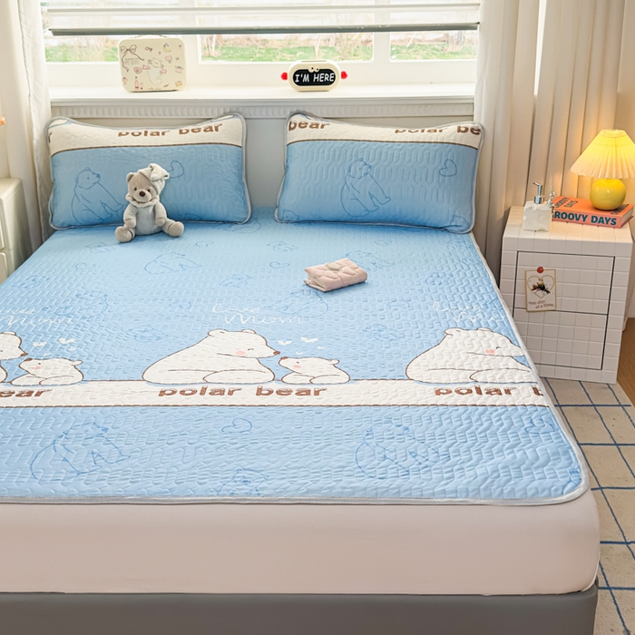 91家纺网 家纺一手货源 找家纺 （总）晚舒庭家纺 2026新款凉感丝乳胶凉席床席三件套