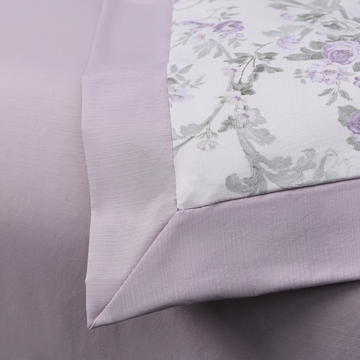 91家纺网 家纺一手货源 找家纺 千嘻汇 2026新款水洗天丝真丝夏被四件套夏凉被空调被 罗漫紫