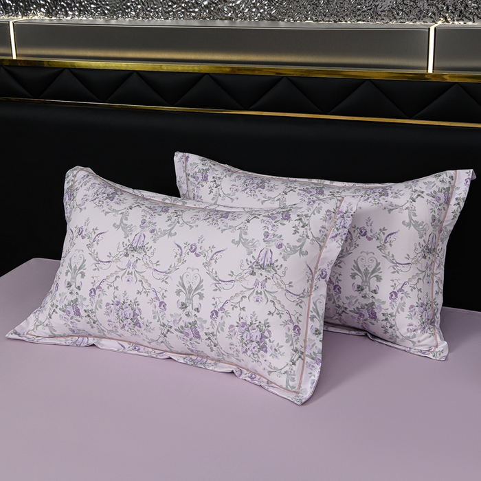 91家纺网 家纺一手货源 找家纺 千嘻汇 2026新款水洗天丝真丝夏被四件套夏凉被空调被 罗漫紫