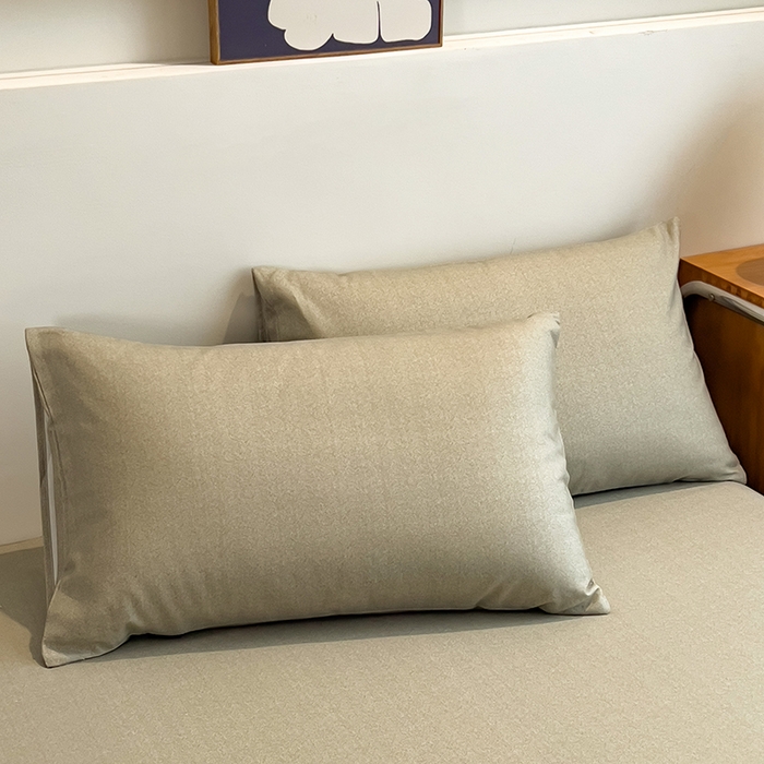 91家纺网 家纺一手货源 找家纺 芃成家纺 2026春夏新款全棉纯棉加厚老粗布单床单床单单件床单三件套 雾青