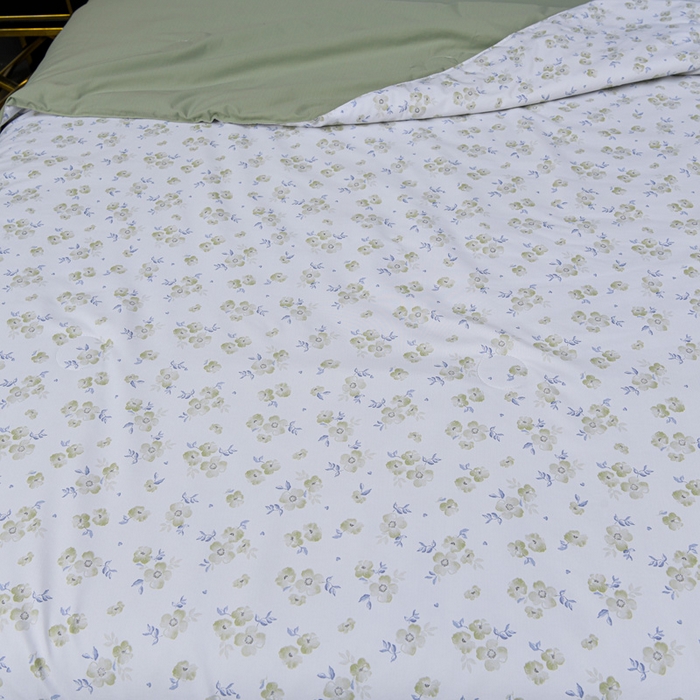 91家纺网 家纺一手货源 找家纺 千嘻汇 2026新款水洗天丝真丝夏被四件套夏凉被空调被 绿罗