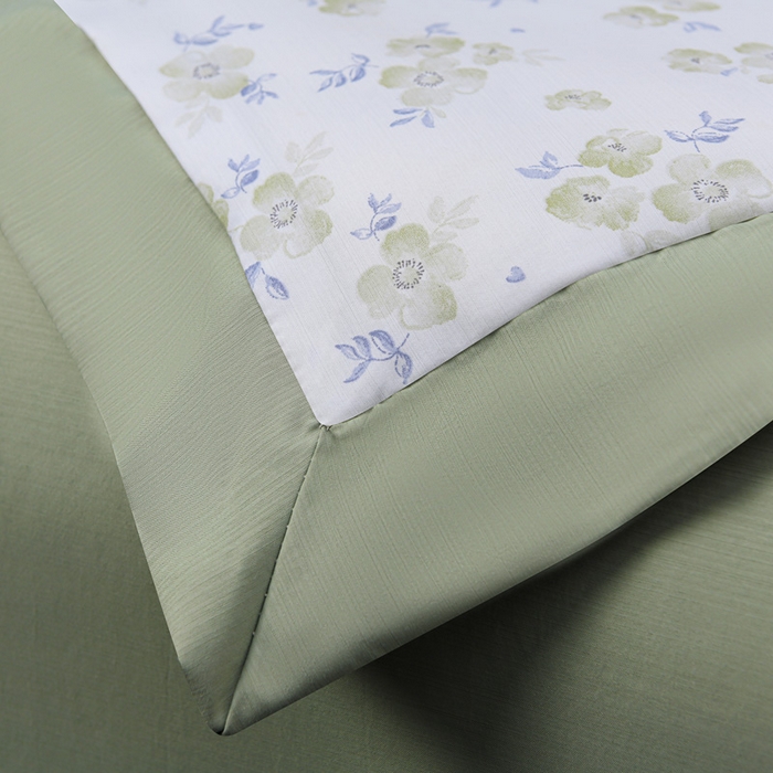 91家纺网 家纺一手货源 找家纺 千嘻汇 2026新款水洗天丝真丝夏被四件套夏凉被空调被 绿罗