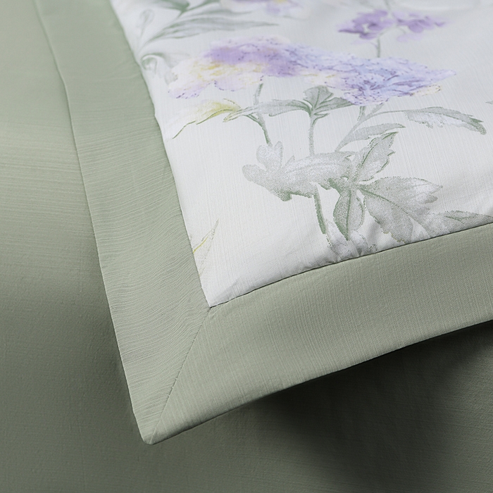 91家纺网 家纺一手货源 找家纺 千嘻汇 2026新款水洗天丝真丝夏被四件套夏凉被空调被 绿野