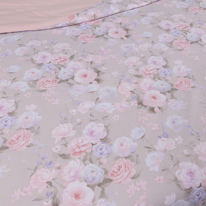 91家纺网 家纺一手货源 找家纺 千嘻汇 2026新款水洗天丝真丝夏被四件套夏凉被空调被 莫奈花园