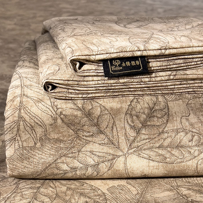 91家纺网 家纺一手货源 找家纺 芃成家纺 2026春夏新款全棉纯棉加厚老粗布单床单床单单件床单三件套 云栖影