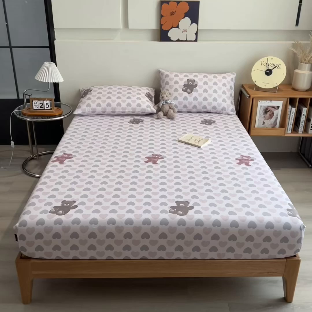 91家纺网 家纺一手货源 找家纺 （总）芃成家纺 2026春夏新款全棉纯棉加厚老粗布单床笠床笠单件床笠三件套