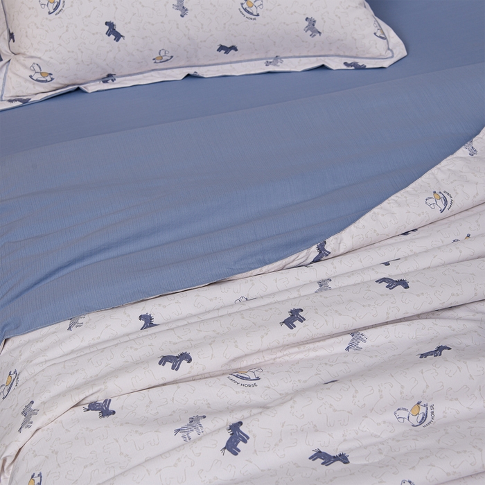 91家纺网 家纺一手货源 找家纺 千嘻汇 2026新款水洗天丝真丝夏被四件套夏凉被空调被 木马