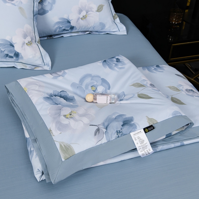 91家纺网 家纺一手货源 找家纺 千嘻汇 2026新款水洗天丝真丝夏被四件套夏凉被空调被 南乔