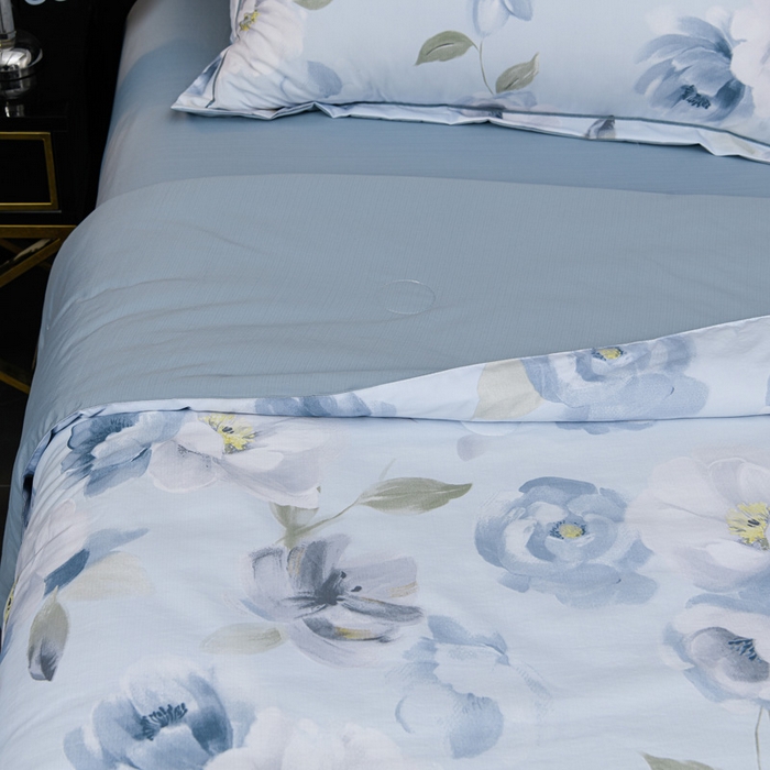 91家纺网 家纺一手货源 找家纺 千嘻汇 2026新款水洗天丝真丝夏被四件套夏凉被空调被 南乔