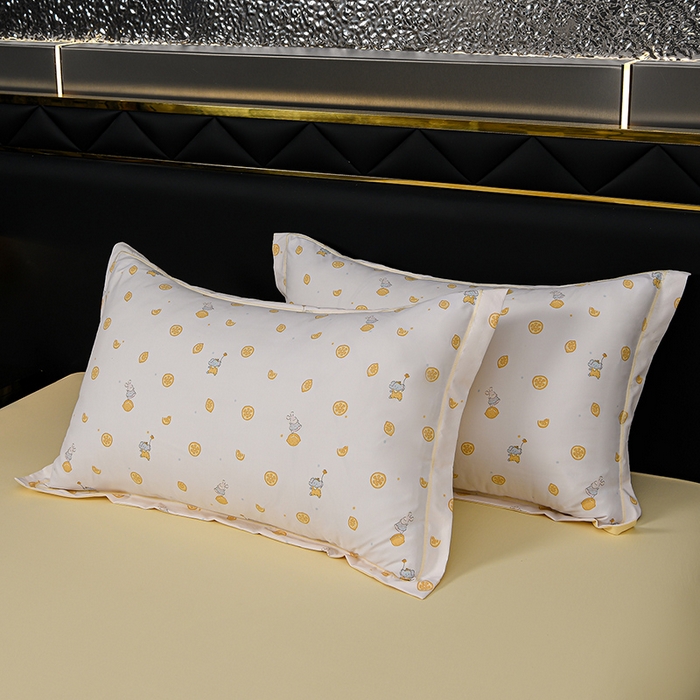 91家纺网 家纺一手货源 找家纺 千嘻汇 2026新款水洗天丝真丝夏被四件套夏凉被空调被 柠檬