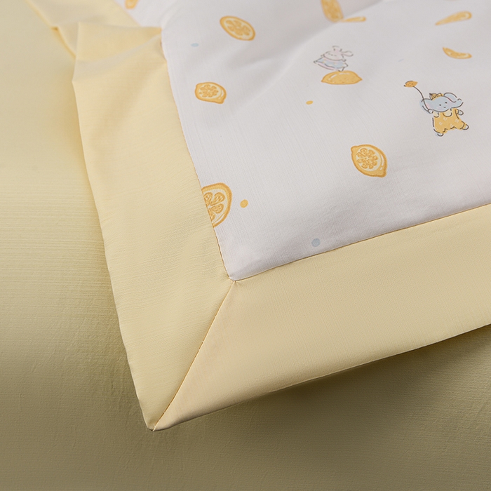 91家纺网 家纺一手货源 找家纺 千嘻汇 2026新款水洗天丝真丝夏被四件套夏凉被空调被 柠檬