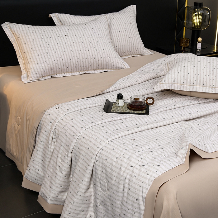 91家纺网 家纺一手货源 找家纺 千嘻汇 2026新款水洗天丝真丝夏被四件套夏凉被空调被 水星