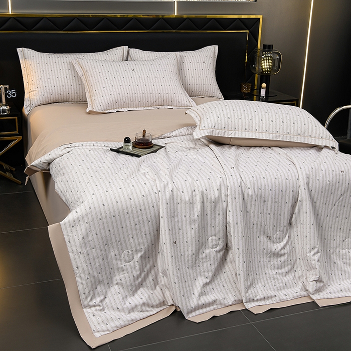 91家纺网 家纺一手货源 找家纺 千嘻汇 2026新款水洗天丝真丝夏被四件套夏凉被空调被 水星