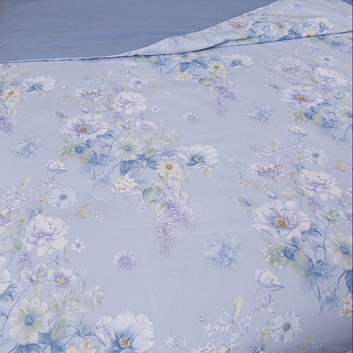 91家纺网 家纺一手货源 找家纺 千嘻汇 2026新款水洗天丝真丝夏被四件套夏凉被空调被 水韵蓝