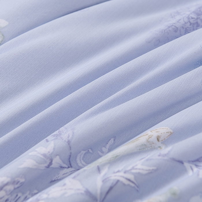 91家纺网 家纺一手货源 找家纺 千嘻汇 2026新款水洗天丝真丝夏被四件套夏凉被空调被 水韵蓝