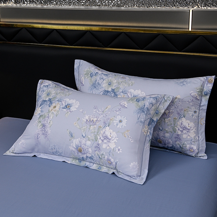 91家纺网 家纺一手货源 找家纺 千嘻汇 2026新款水洗天丝真丝夏被四件套夏凉被空调被 水韵蓝