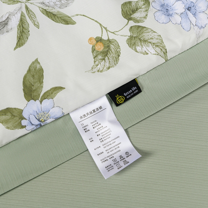 91家纺网 家纺一手货源 找家纺 千嘻汇 2026新款水洗天丝真丝夏被四件套夏凉被空调被 松香