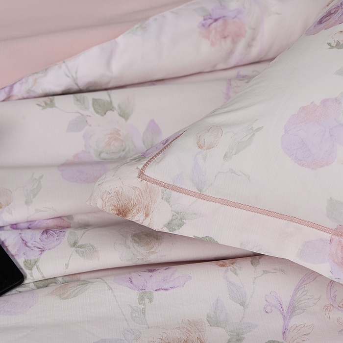 91家纺网 家纺一手货源 找家纺 千嘻汇 2026新款水洗天丝真丝夏被四件套夏凉被空调被 伊莉莎粉