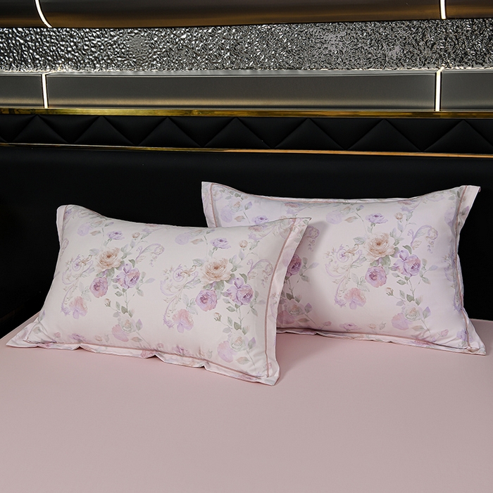 91家纺网 家纺一手货源 找家纺 千嘻汇 2026新款水洗天丝真丝夏被四件套夏凉被空调被 伊莉莎粉