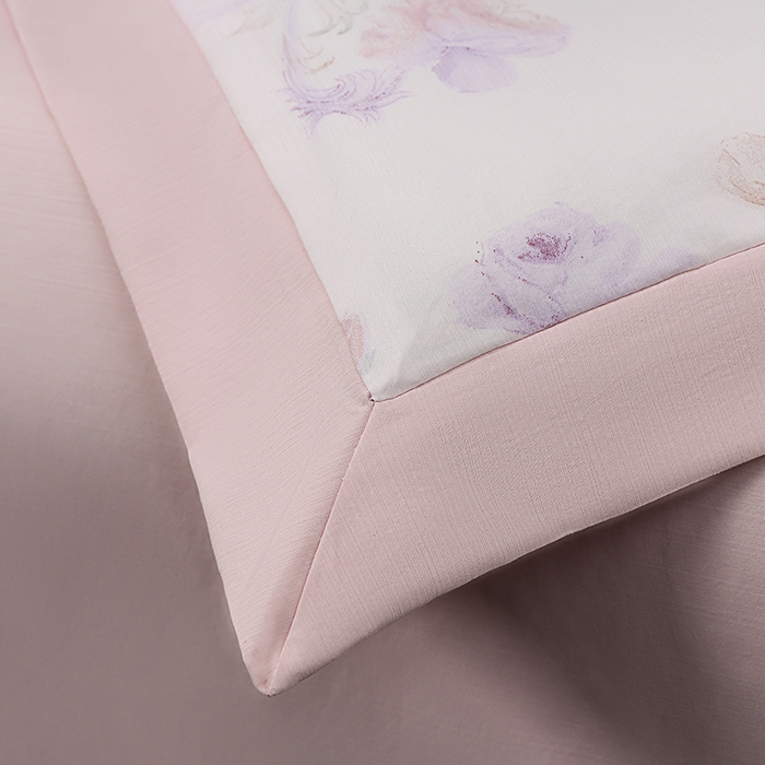 91家纺网 家纺一手货源 找家纺 千嘻汇 2026新款水洗天丝真丝夏被四件套夏凉被空调被 伊莉莎粉