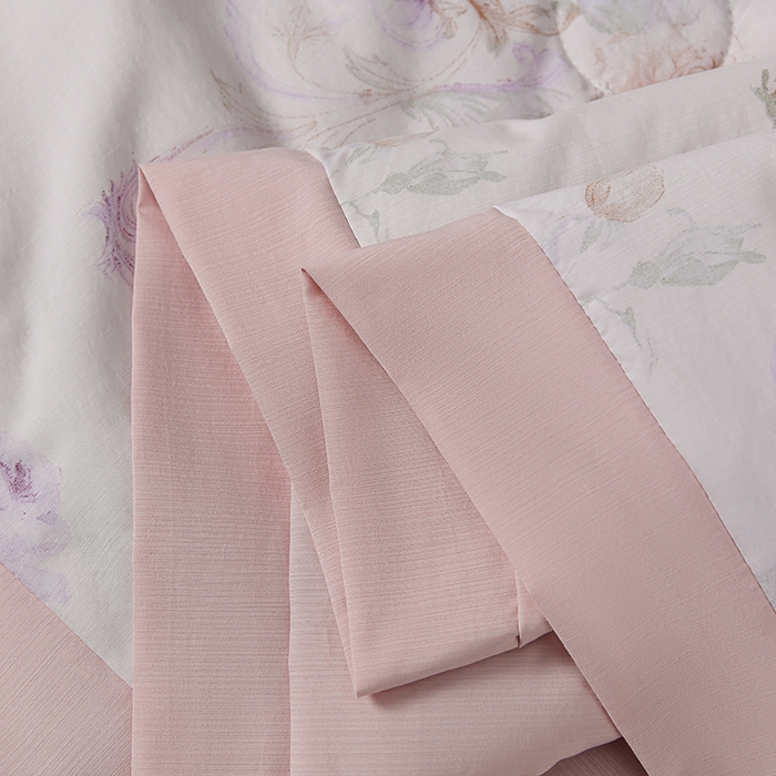 91家纺网 家纺一手货源 找家纺 千嘻汇 2026新款水洗天丝真丝夏被四件套夏凉被空调被 伊莉莎粉