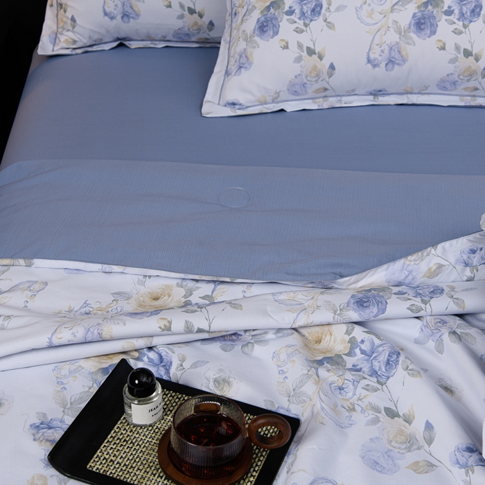 91家纺网 家纺一手货源 找家纺 千嘻汇 2026新款水洗天丝真丝夏被四件套夏凉被空调被 伊莉莎兰