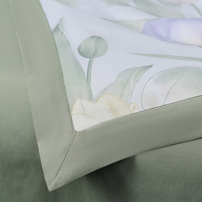 91家纺网 家纺一手货源 找家纺 千嘻汇 2026新款水洗天丝真丝夏被四件套夏凉被空调被 郁金香