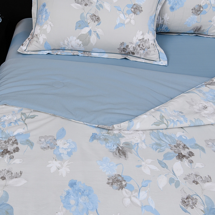 91家纺网 家纺一手货源 找家纺 千嘻汇 2026新款水洗天丝真丝夏被四件套夏凉被空调被 云兮