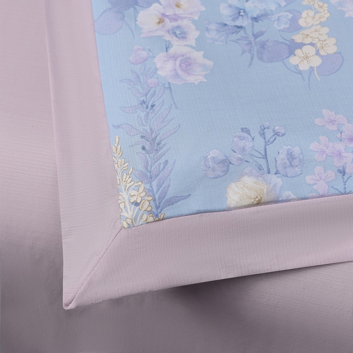 91家纺网 家纺一手货源 找家纺 千嘻汇 2026新款水洗天丝真丝夏被四件套夏凉被空调被 紫罗兰