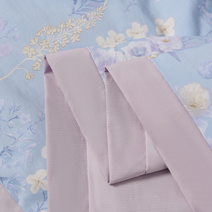 91家纺网 家纺一手货源 找家纺 千嘻汇 2026新款水洗天丝真丝夏被四件套夏凉被空调被 紫罗兰