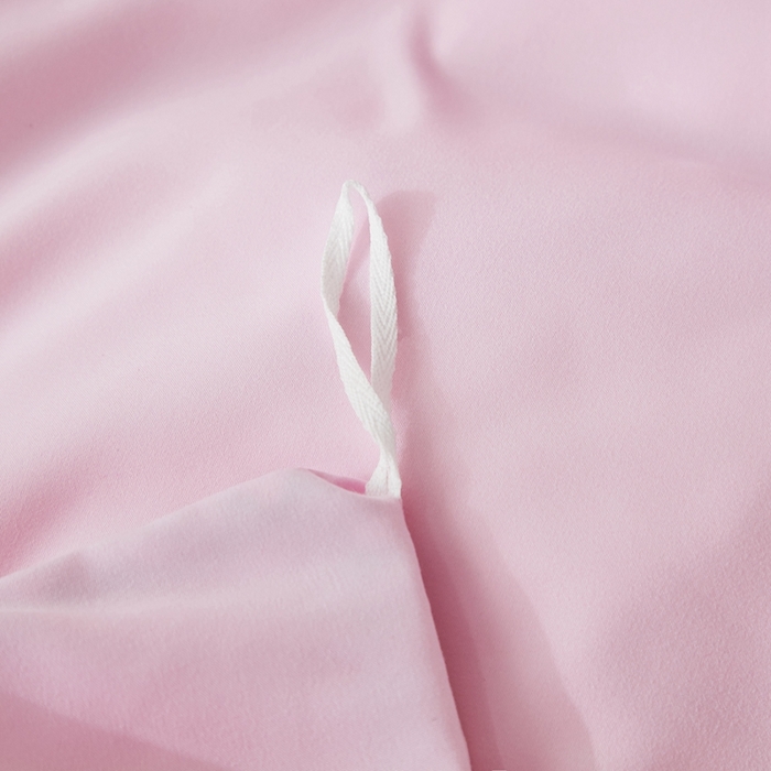 91家纺网 家纺一手货源 找家纺 啊雅家居 2026新款A类水洗棉贝壳边毛巾绣四件套 时尚粉