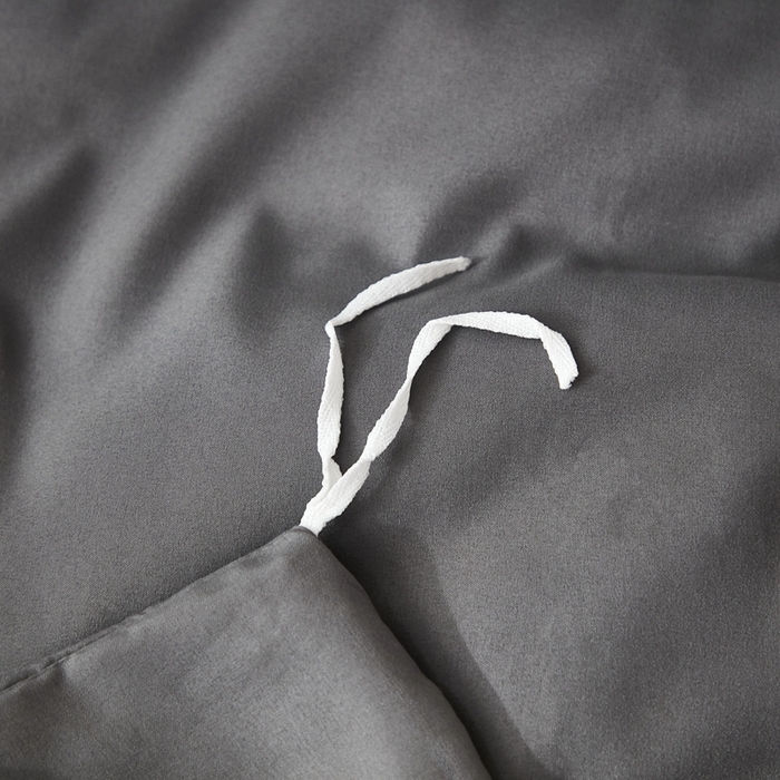 91家纺网 家纺一手货源 找家纺 啊雅家居 2026新款A类水洗棉贝壳边毛巾绣四件套 时尚灰