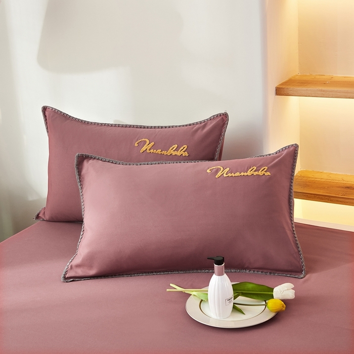 91家纺网 家纺一手货源 找家纺 啊雅家居 2026新款A类水洗棉贝壳边毛巾绣四件套 时尚酱