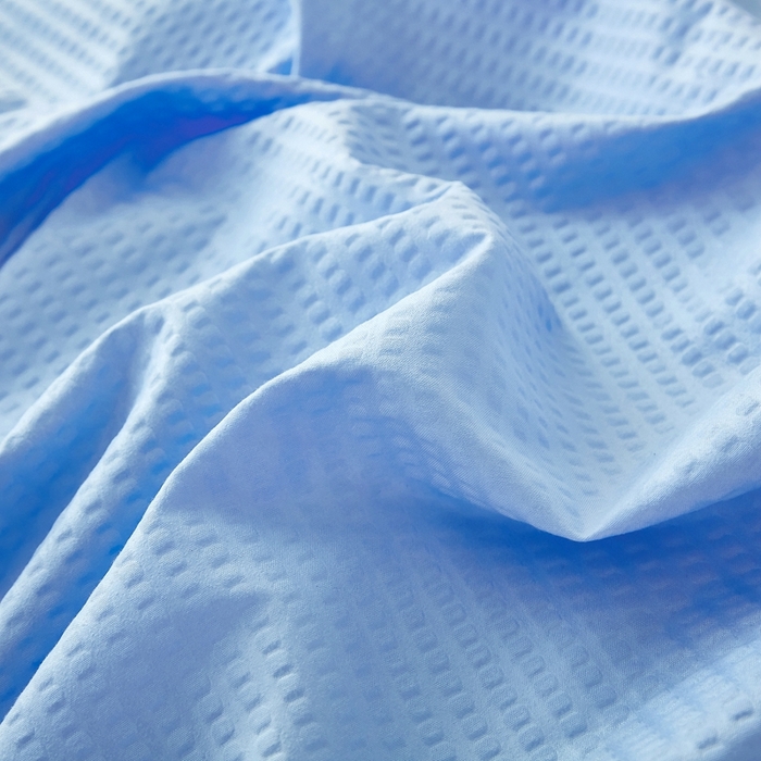 91家纺网 家纺一手货源 找家纺 啊雅家居 2026新款轻奢韩式花边华夫格四件套 梦幻兰