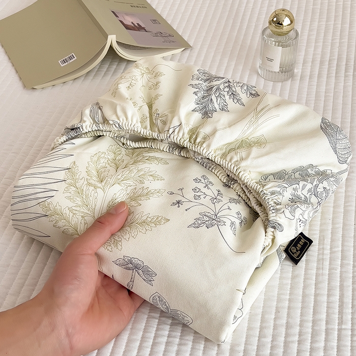 91家纺网 家纺一手货源 找家纺 芃成家纺 2026春夏新款全棉纯棉加厚老粗布单床笠床笠单件床笠三件套 锦棠春