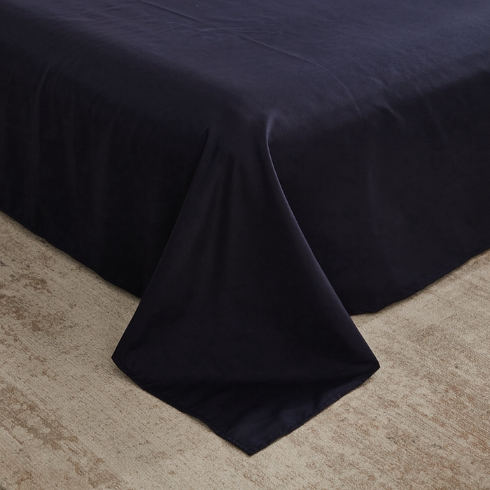 91家纺网 家纺一手货源 找家纺 （总）啊雅家居 2025新款ins简约学生宿舍双拼纯色磨毛四件套可订制logo