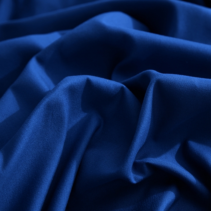 91家纺网 家纺一手货源 找家纺 啊雅家居 2025新款ins简约学生宿舍双拼纯色磨毛四件套可订制logo 克莱因蓝加浅蓝灰