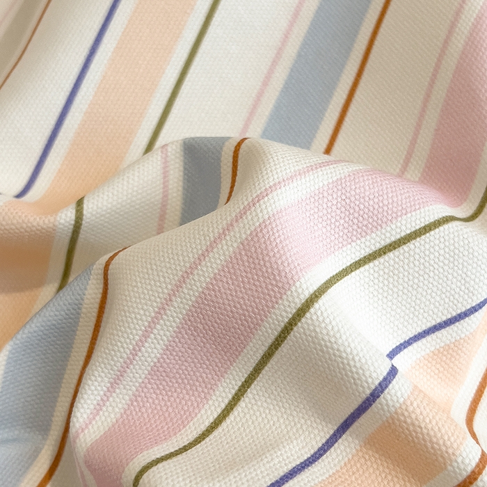 91家纺网 家纺一手货源 找家纺 芃成家纺 2026春夏新款全棉纯棉加厚老粗布单床笠床笠单件床笠三件套 五彩条