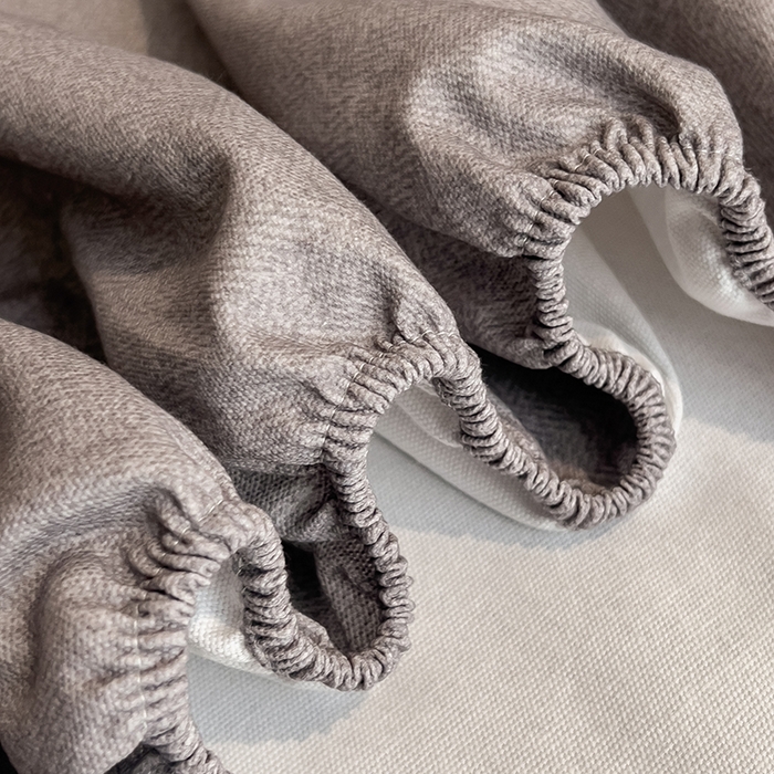 91家纺网 家纺一手货源 找家纺 芃成家纺 2026春夏新款全棉纯棉加厚老粗布单床笠床笠单件床笠三件套 云灰