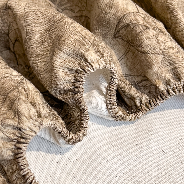 91家纺网 家纺一手货源 找家纺 芃成家纺 2026春夏新款全棉纯棉加厚老粗布单床笠床笠单件床笠三件套 云栖影