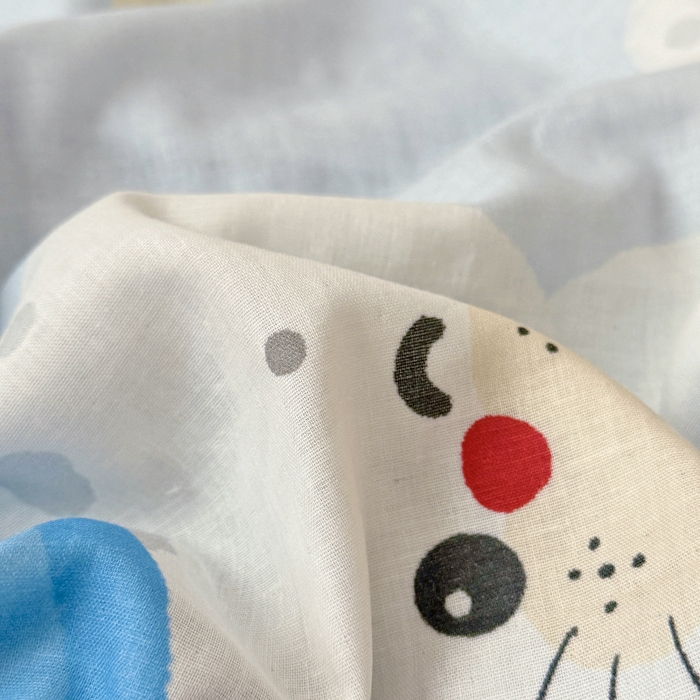 91家纺网 家纺一手货源 找家纺 萌宝家纺 2026春夏纯棉双层纱儿童枕套A类宝宝纱布枕头枕芯（萌宠系列） 小海豹