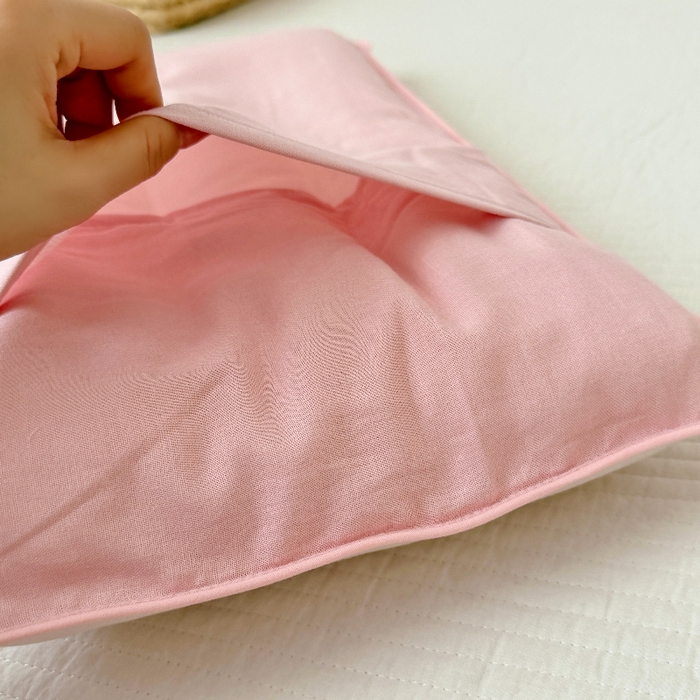 91家纺网 家纺一手货源 找家纺 萌宝家纺 2026春夏纯棉双层纱儿童枕套A类宝宝纱布枕头枕芯（萌宠系列） 小兔子