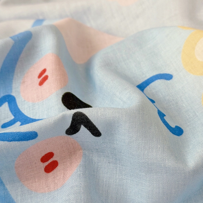 91家纺网 家纺一手货源 找家纺 萌宝家纺 2026春夏纯棉双层纱儿童枕套A类宝宝纱布枕头枕芯（萌宠系列） 小象