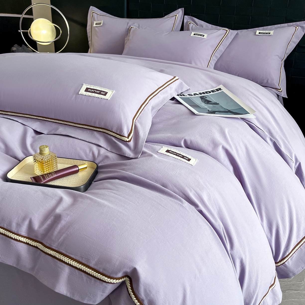 91家纺网 家纺一手货源 找家纺 （总）佳汐蓝家纺 2026春夏新款高支高密全棉纯棉四件套-锦绫系列