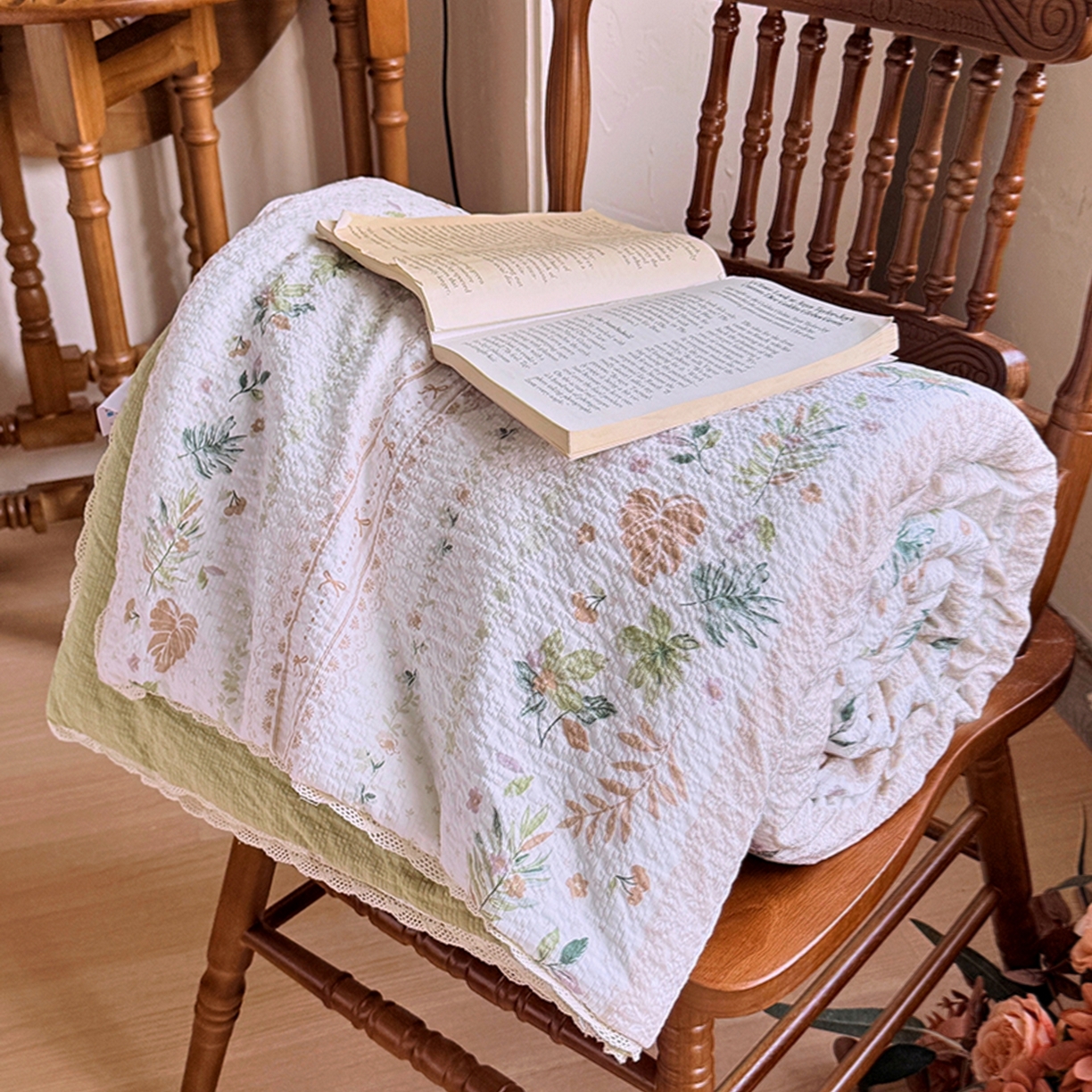 91家纺网 家纺一手货源 找家纺 （总）亿品家纺 2026新款泡芙棉花边款夏被夏凉被空调被