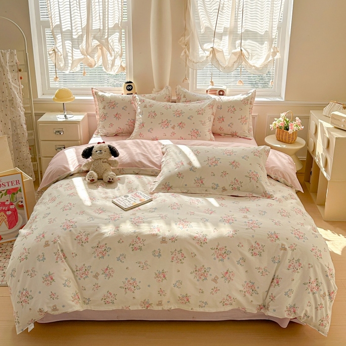 91家纺网 家纺一手货源 找家纺 鸿琪家纺 2025新款全棉12868四件套多规格纯棉四件套