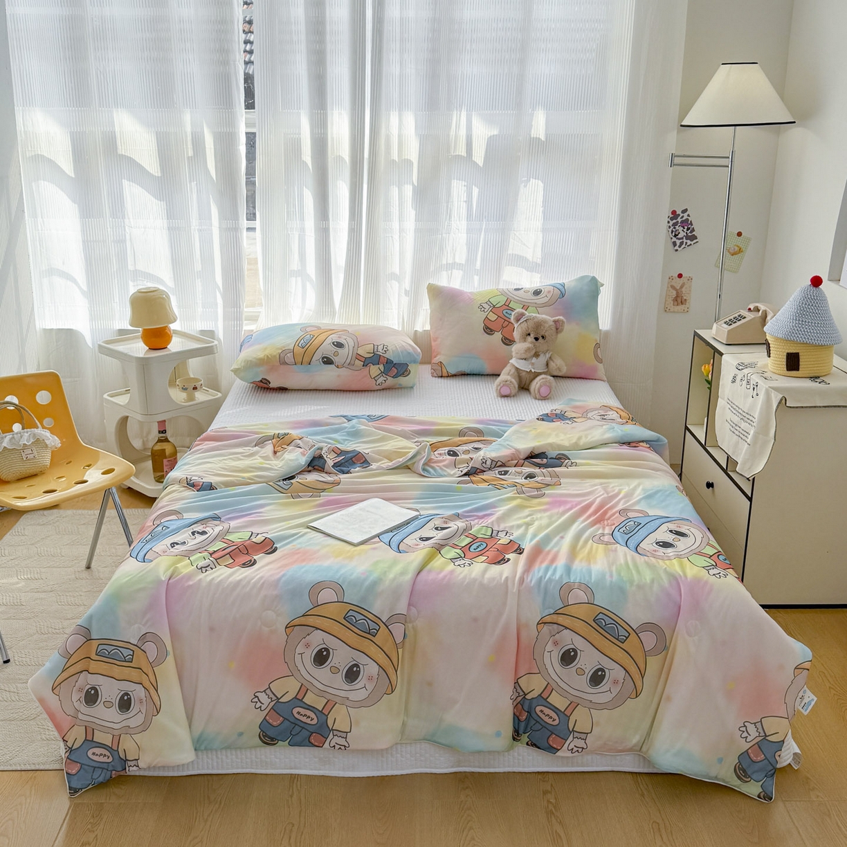 91家纺网 家纺一手货源 找家纺 （总）默忆 2026新款凉感丝印花大豆纤维夏被空调被夏凉被