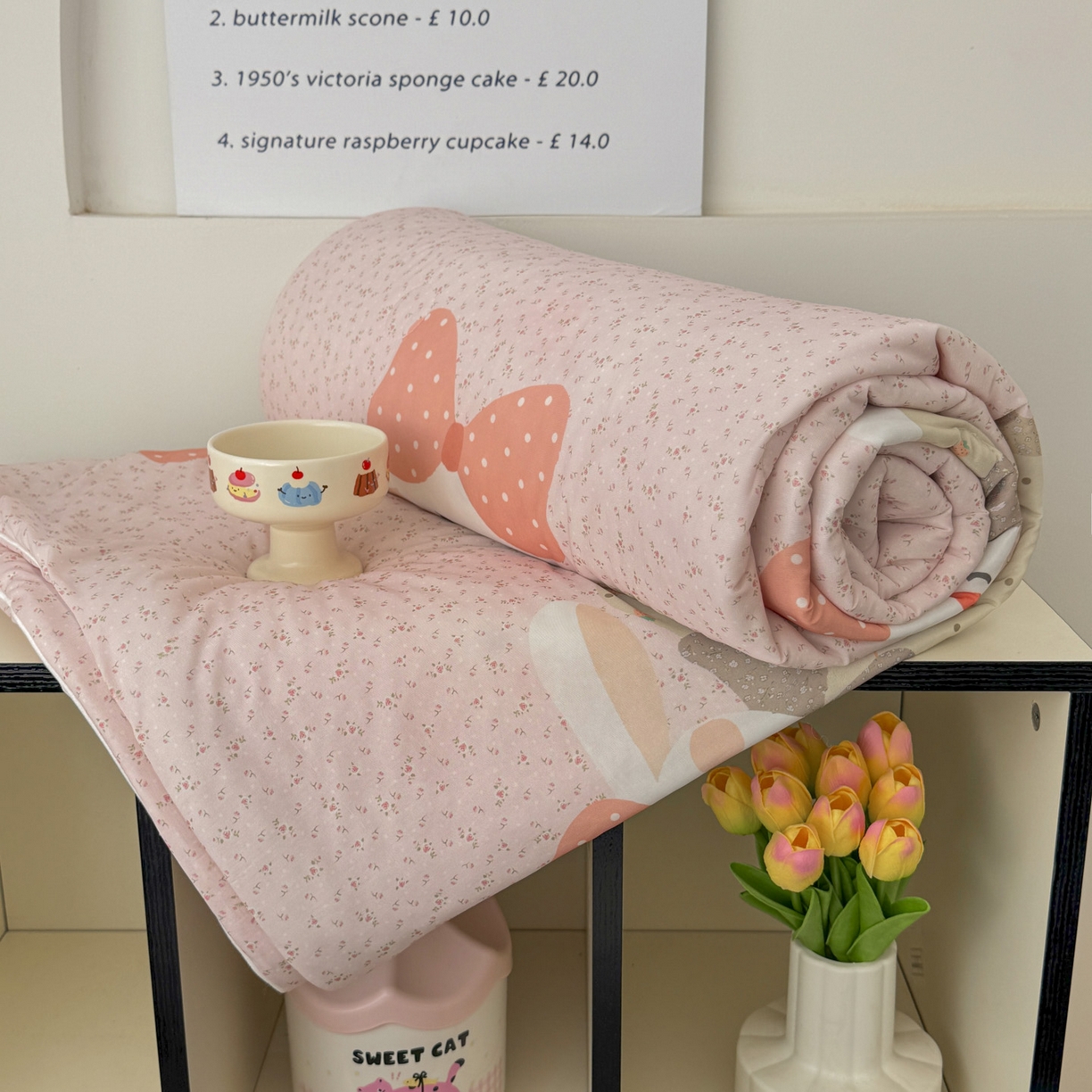 91家纺网 家纺一手货源 找家纺 默忆 2026新款凉感丝印花大豆纤维夏被空调被夏凉被 玫瑰兔