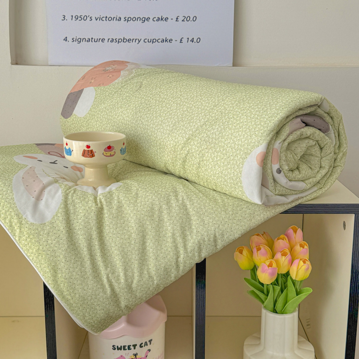 91家纺网 家纺一手货源 找家纺 默忆 2026新款凉感丝印花大豆纤维夏被空调被夏凉被 兔公主